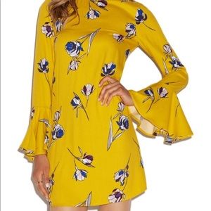 Yellow floral dress